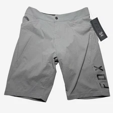 Fox Racing Ranger Shorts Mens Size 32 Gray Cycling Bike Trail Riding Logo NEW