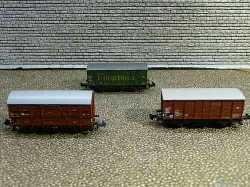 Trix 6109 3525 Roco 2323  Bierwagen  Königsbacher Güterwagen Viehwagen  3er Set | Zustand: Gebraucht