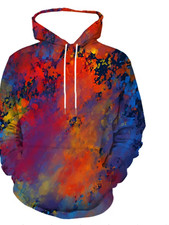 3D Colorful Pattern All Over Print Hoodie