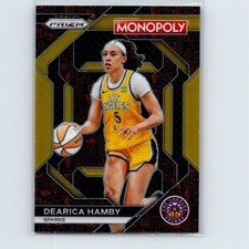 2024 Panini Prizm Monopoly WNBA Dearica Hamby #WNBA23 Classic Red Icons Sparks