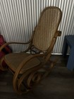 Bentwood rocking chair with cane seat and back — photo 3