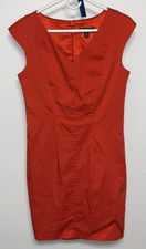 Mossimo Sheath Midi Dress Women's 10 Orange