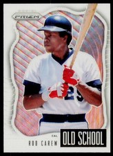 2021 Panini Prizm Rod Carew OS-5 Old School White Wave Prizm California Angels