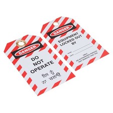 Danger - Do Not Operate - Multi Language - Opakowanie 10 szt.