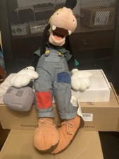 Vintage Walt Disney Goofy Plush Construction Worker Fix-it Foreman Plush NWT New
