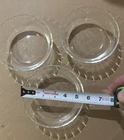 PYREX  Custard Cups Bowls Scalloped Edge 3 Lines - Set of 3...5 1/4"