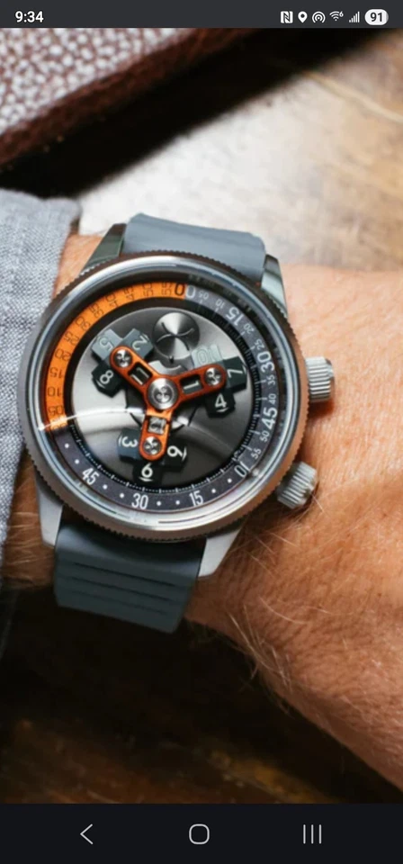 Xeric Vendetta II Automatic Grey Dial  W/ Orange Details - Image 4 of 4
