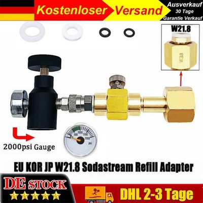 Nachfülladapter für CO2-Zylindertank Adapter Tankstelle W21.8-14 für Sodastream-