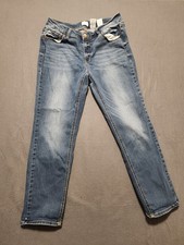 Time  Tru Jeans Womens Size 14 Blue Straight Leg Mid Rise