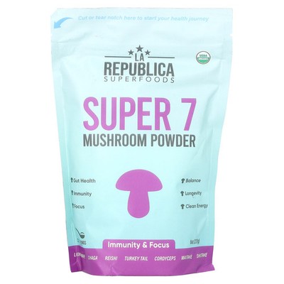 2 X La Republica, Super 7 Mushroom Powder, 8 oz (227 g)
