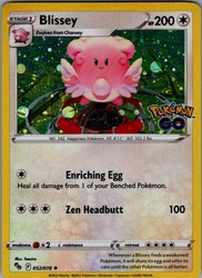 Blissey 052/078 Pokémon GO Cosmos Holo Promo