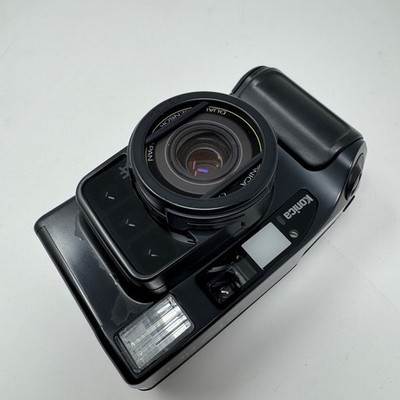 Konica MR640 MR.640 35mm Compact Camera 40/60mm Lens Working Baby Hexar AF Black