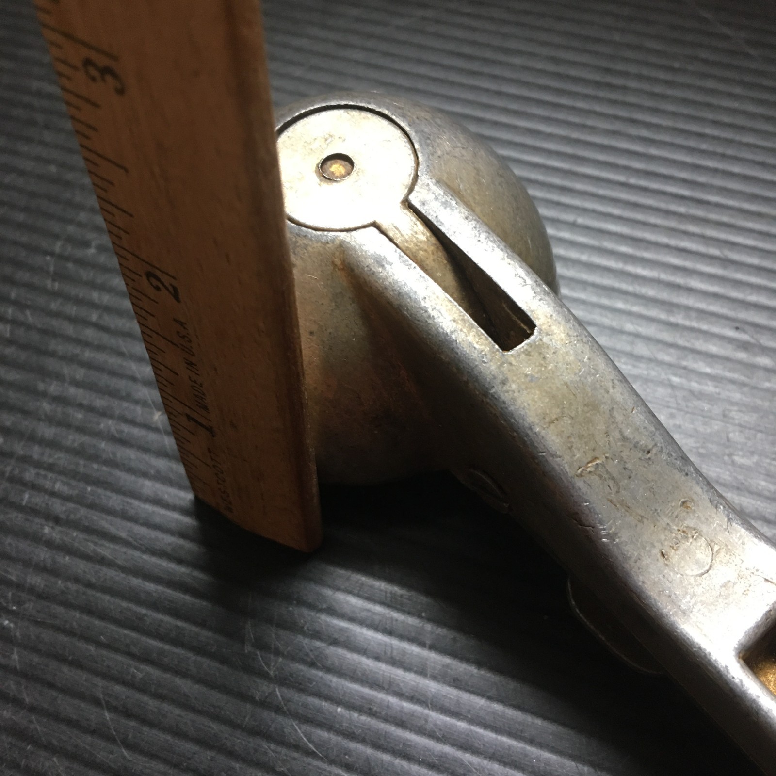 Vintage 1970s DC Aluminum Metal Ice Cream Scoop with Push Button Made in Taiwan