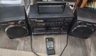 Vintage Panasonic RX-CT950 XBS Dual Cassette Boombox Remote Air Suspension READ!