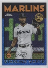 2021 Update Silver Pack 1986 Topps Chrome Baseball Blue /150 Starling Marte
