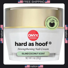 Onyx Professional Hard as Hoof Nail Strengthening Cream, Island Coconut Scent -