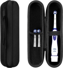 Travel Electric Toothbrush Case, Portable Container Holder Storage Box, PU...