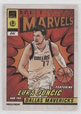 2021 Panini Donruss Net Marvels Press Proof Gold Foil Black Text Luka Doncic 7xr
