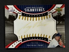 2007 TONY OLIVA Upper Deck Sweet Spot Classic signatures Gold Stitch Gold Auto