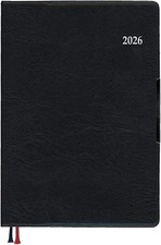 Daigo 2026 Planner, Appointment Weekly, Left, A6, Black, E8432, 2025, Starts Dec