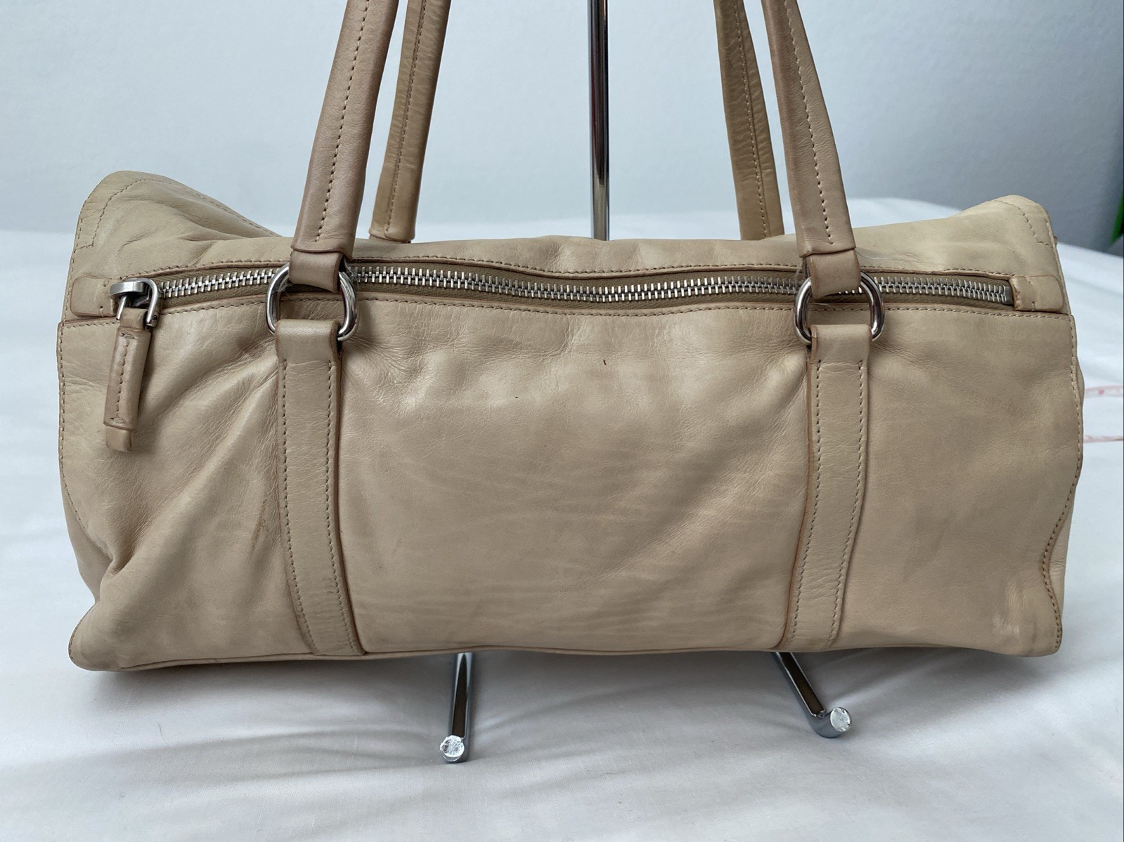 Prada Authentic Easy Fold Over Pushlock Satchel i… - image 15