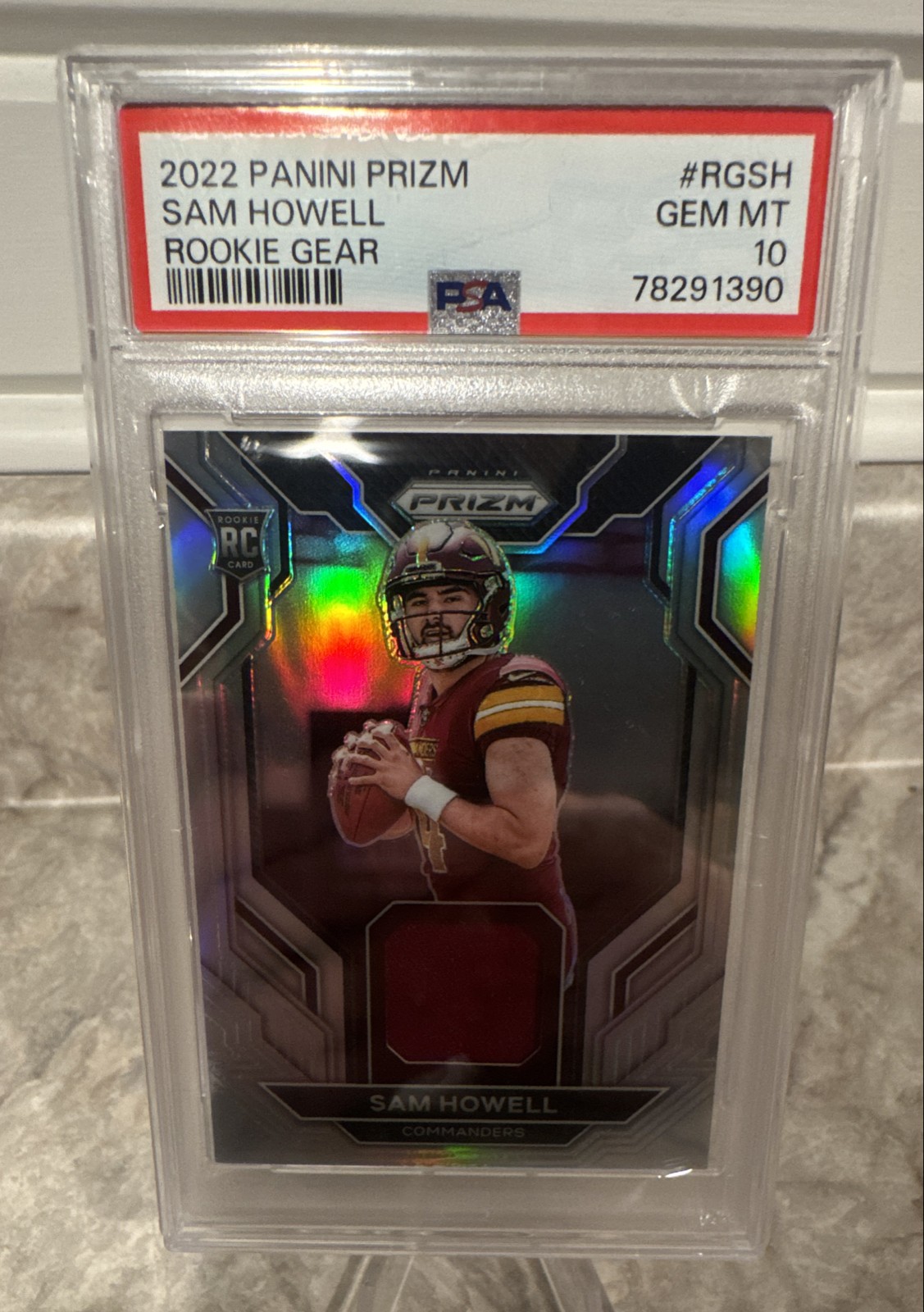 Sam Howell Panini Prizm Rookie Gear #RGSH Base