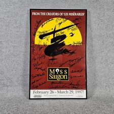 Miss Saigon Framed Poster Cast Signed Autographed Miss Saigon Framed Poster Cast Signed Autographed