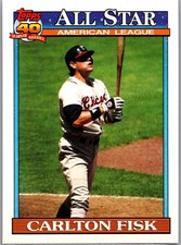 1991 Topps Baseball Carlton Fisk Chicago White Sox Base Card All Star NM #393