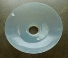 Vintage opalescent iridescent milk opaque glass lamp Shade 8 1/4" diameter