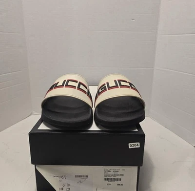 Gucci White Slide Sandals for Men for sale - eBay