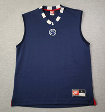Nike Tank Top Mens Large Navy Basketball Jersey Sleeveless Vintage Logo