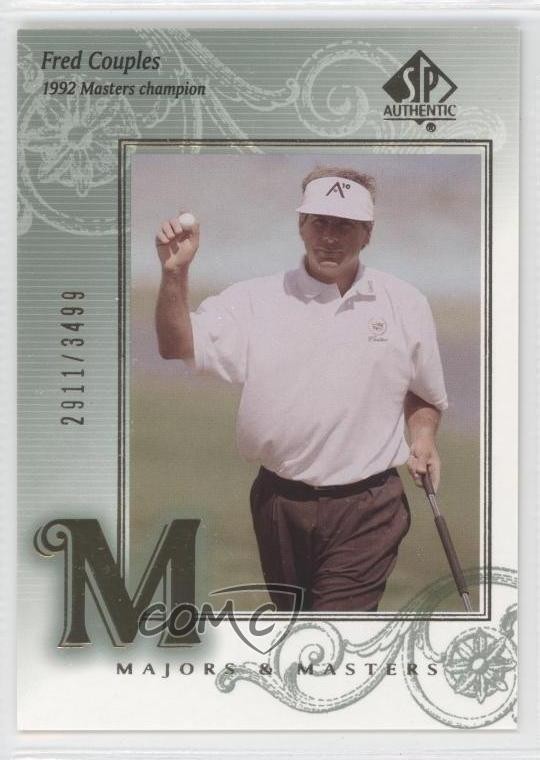 2002 SP Authentic Majors & Masters 2911/3499 Fred Couples #118 h3a