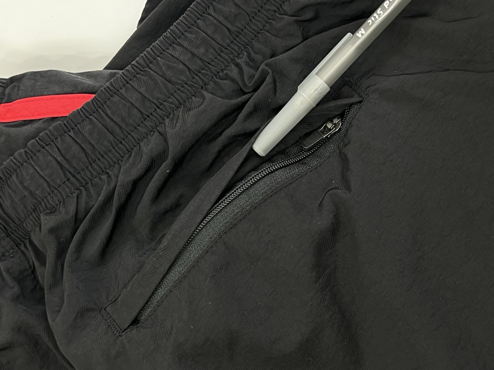 Stussy Rory Striped Track Pants Black Red Logo Vintage Y2K Style thumbnail 7