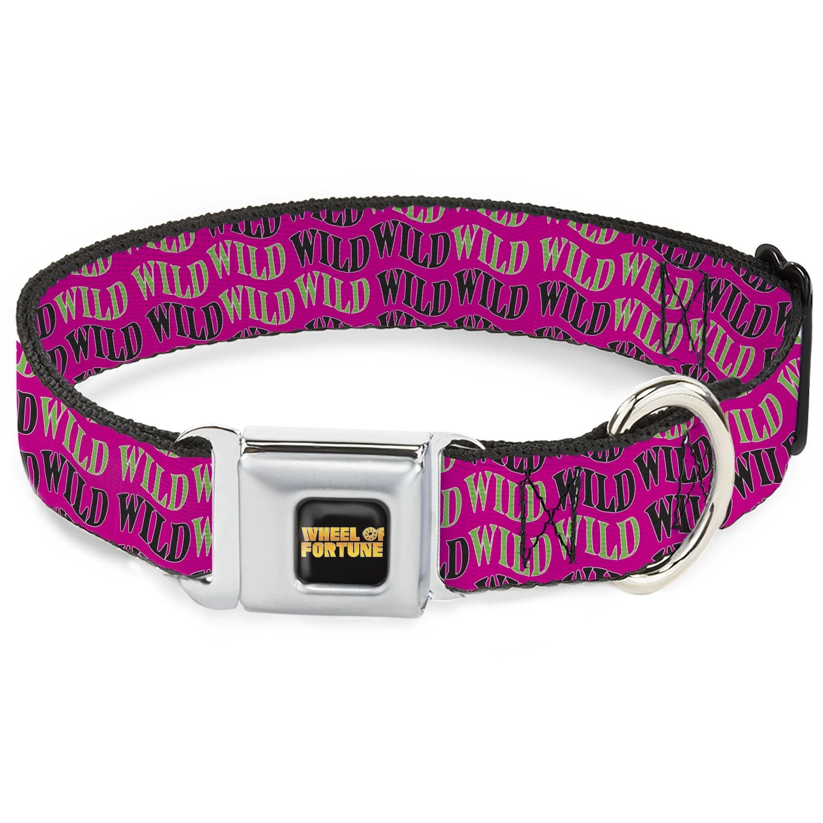Sony Pictures Pet Collar, Dog Collar Metal Seatbelt Buckle, Wheel of Fortune Wil