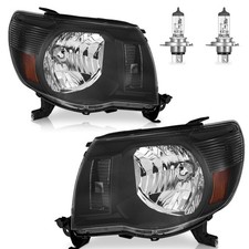 Halogen Headlights w/ Bulbs for 2005-2011 Toyota Tacoma Driver  Passenger Side