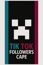 Minecraft TikTok Cape Code for Bedrock & Java- Trusted Seller ⭐️⭐️⭐️⭐️⭐️ Rare !