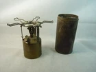 VINTAGE MILITARY ARMY FIELD PARAFIN BURNER / STOVE IN CANISTOR