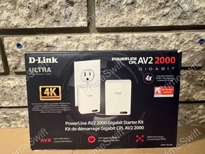 D-Link DHP-701AV PowerLine AV2 2000 Gigabit MIMO 4K Ethernet Starter Kit