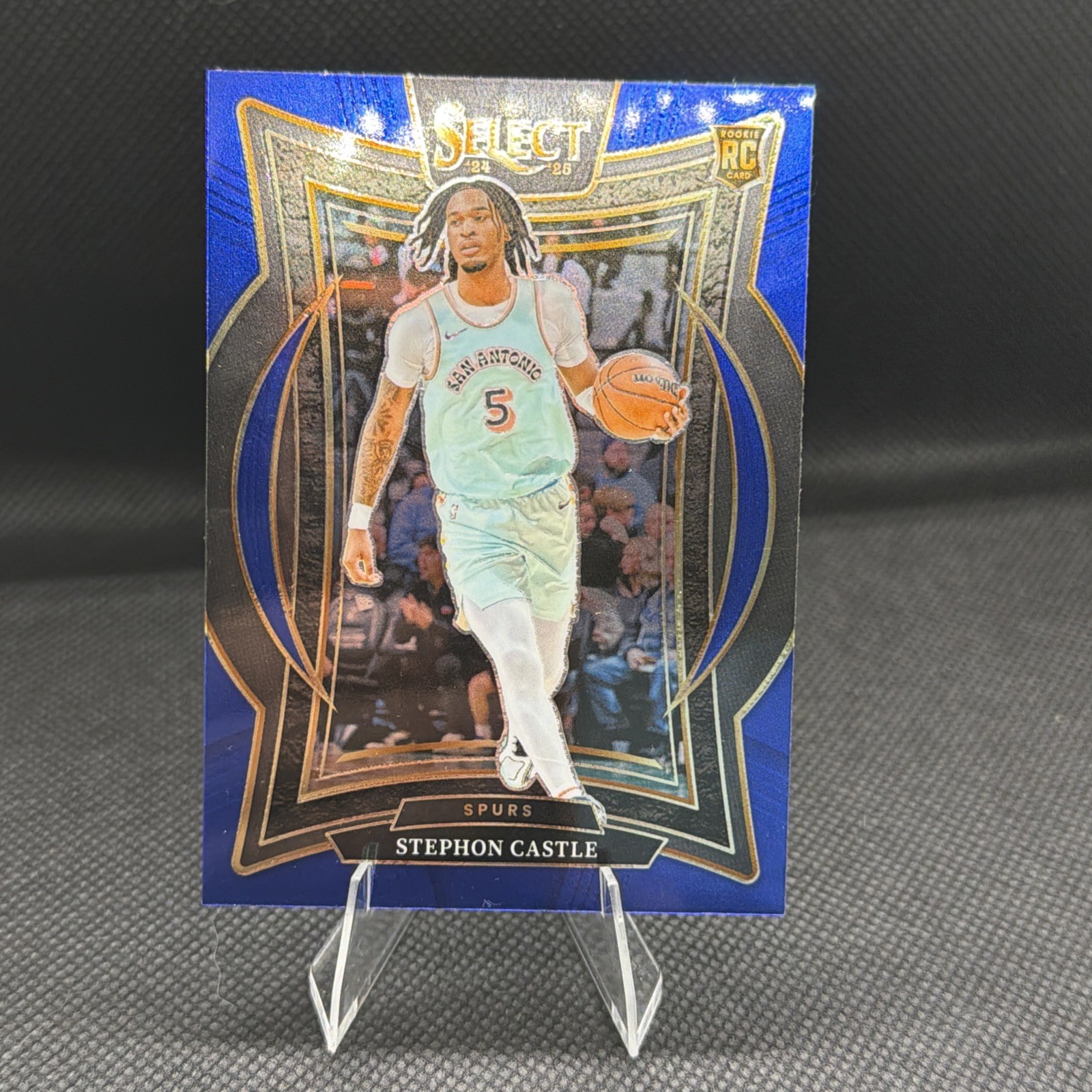 2024-25 Panini Select - Concourse Stephon Castle #72 Blue Prizm (RC)