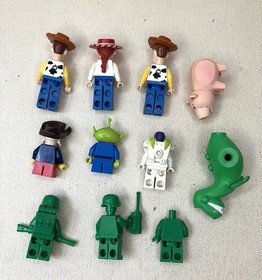 LEGO Toy Story Minifigure & Parts LOT Stinky Pete Army Men Woody Rex Buzz Alien