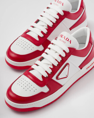 PRADA DOWNTOWN LEATHER SNEAKERS. | eBay