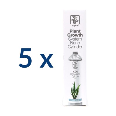 Tropica Ersatzzylinder 5 x CO2 Plant Growth System Nano Cylinder 5 x 95g