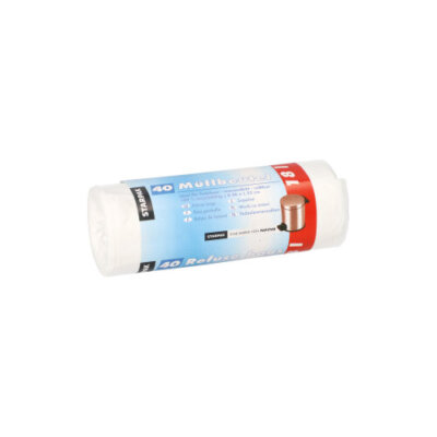 1200 weisse Müllbeutel HDPE 18 l 52 cm x 46 cm Mülltüten Müllsäcke Abfallsäcke
