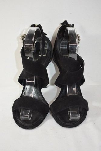 LOUIS VUITTON Black Suede Evening Shoes Size 40 or 9 M On Sale rg - Picture 16 of 16