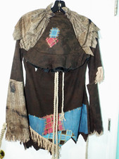Spirit Scarecrow Hallaween Costume Outfit Adult Size Small with Accessories