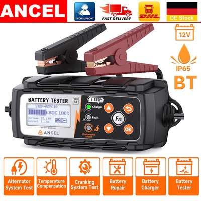 ANCEL BT521 12V Batterietester Auto Testgerät KFZ Schiff Batterieladegerät test