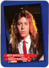 JEFF WATSON 1985 AGI Rock Star Concert Cards 1st Series #36 NIGHT RANGER