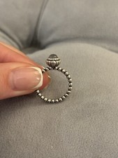 Women’s Silver & Grey Pandora Moonstone Ring Size K