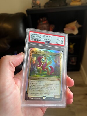 2023 magic the gathering MTG fluttershy secret lair drop foil PSA
