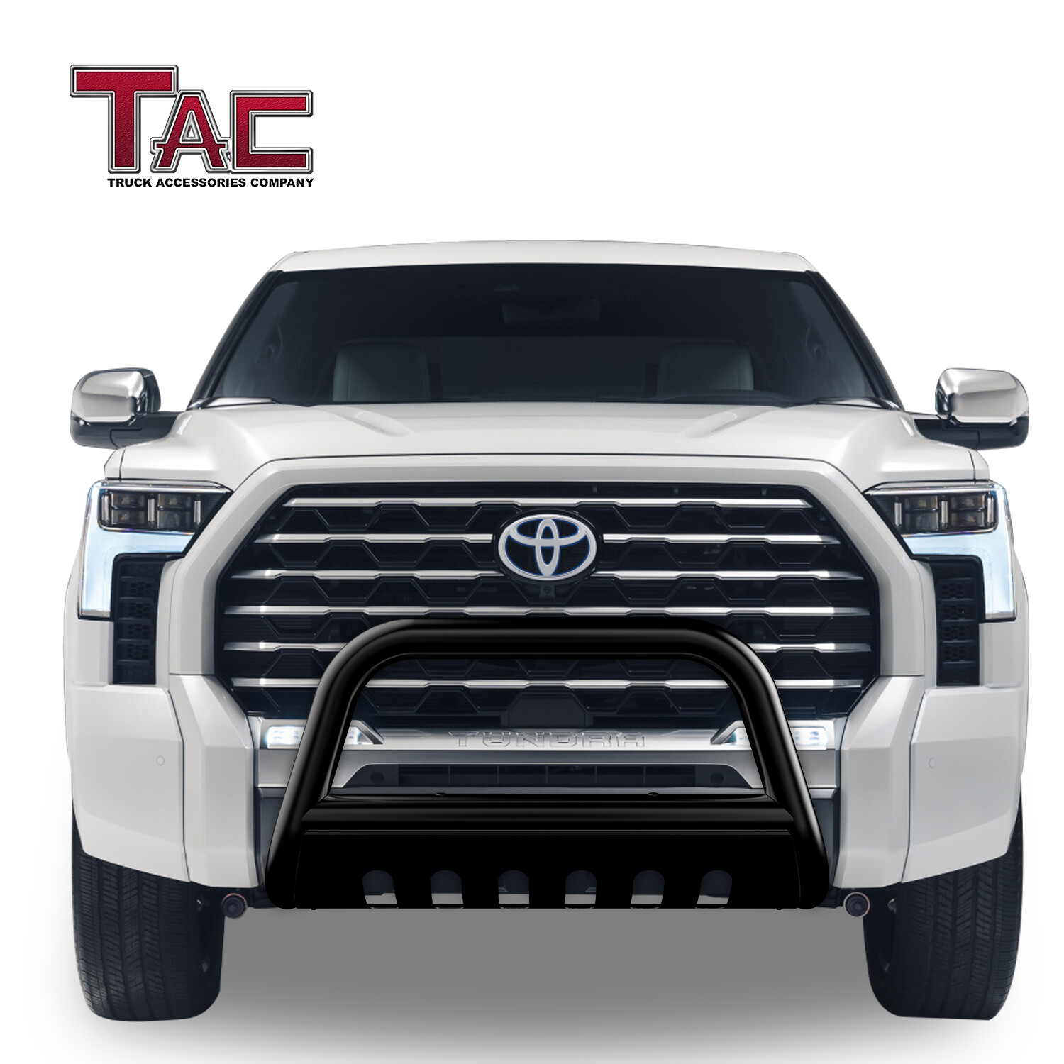 For 2224 Toyota Tundra 3" Black Bull Bar Front Bumper Guard Brush